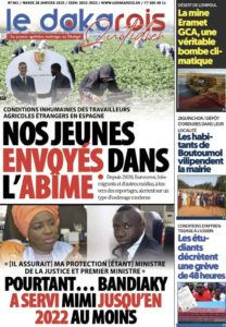 Découvrez les Unes des journaux sénégalais du mardi 28 janvier 2025