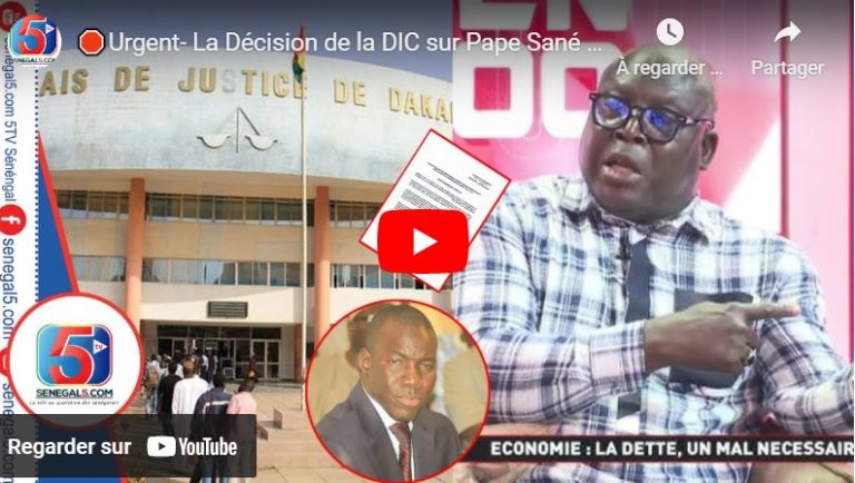🛑Urgent- La Décision de la DIC sur Pape Sané Attendue…Dernière Minute le Procureur s’est Autosaisi…