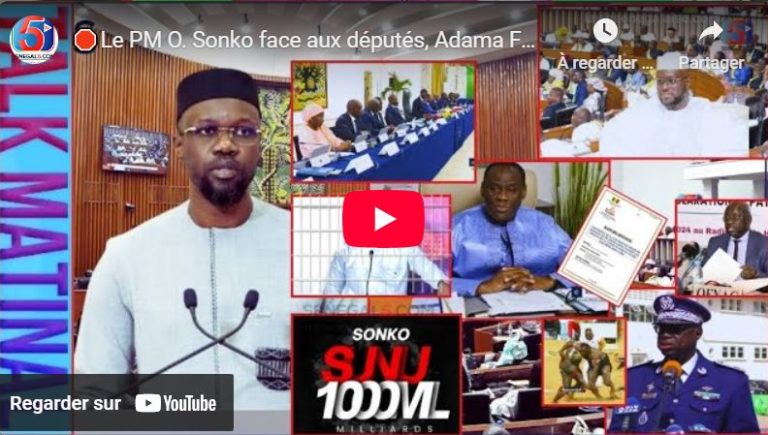 🛑Le PM O. Sonko face aux députés, Adama Fall arrêté par la DIC, Apr dénonce le plan de Diomaye