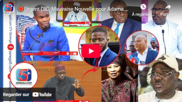 🛑Urgent-DIC, Mauvaise Nouvelle pour Adama Fall-Sonko Met Fin toute…-Discours de Diomaye-Assemblée