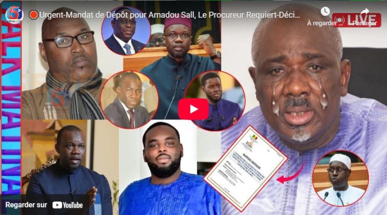 🛑Urgent-Mandat de Dépôt pour Amadou Sall, Le Procureur Requiert-Décision de Justice sur Adama Fall-