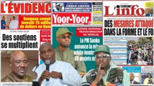 Découvrez les Unes des journaux sénégalais du lundi 03 février 2025