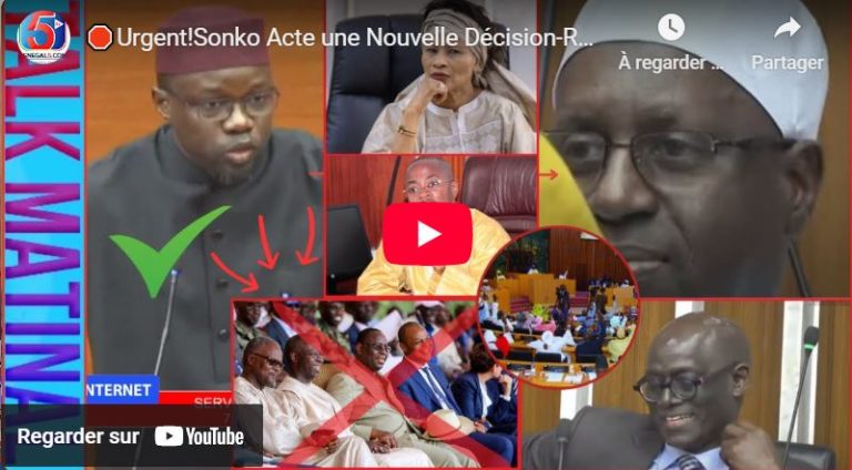 🛑Urgent!Sonko Acte une Nouvelle Décision-Réplique Salée de Thierno Alassane Sal-Redition des Comptes