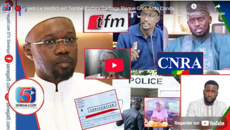 🔴Urgent-Le Verdict est Tombé-Badara Gadiaga Risque Gros-Ardo Condamné-Bayna Révèle TFM-Aziz Convoqué