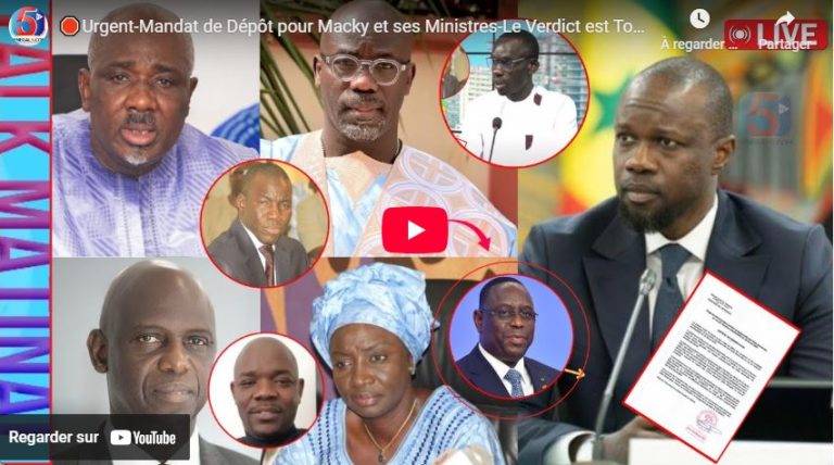 🛑Urgent-Mandat de Dépôt pour Macky et ses Ministres-Le Verdict est Tombé sur Abdoulaye-Farba Balance