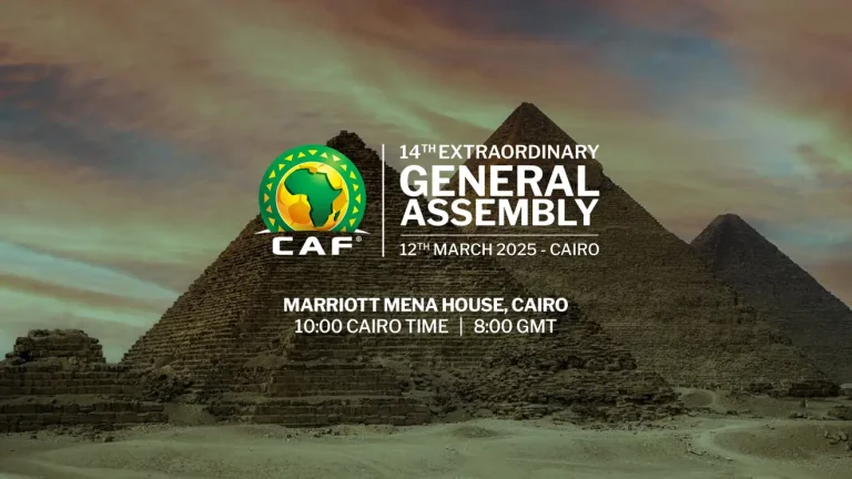 Le Caire accueillera la 14e Assemblée Générale Extraordinaire de la CAF le 12 mars