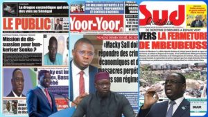 Découvrez les Unes des journaux sénégalais du jeudi 06 mars 2025