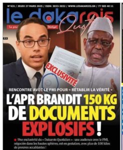Découvrez les Unes des journaux sénégalais du jeudi 27 mars 2025
