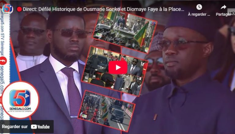 🔴Direct : Défilé Historique de Ousmane Sonko et Diomaye Faye à la Place de la Nation…: Défilé 4 Avril