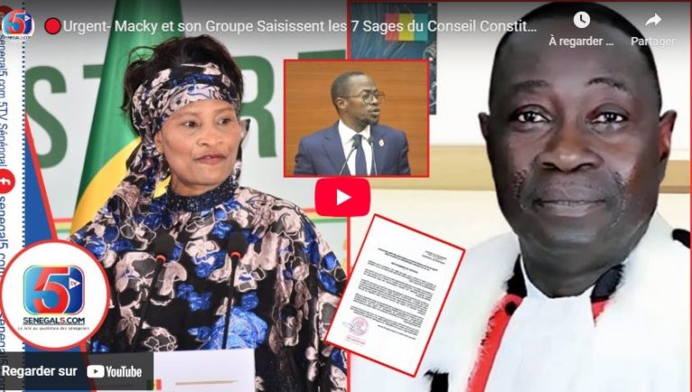 🔴Urgent- Macky et son Groupe Saisissent les 7 Sages du Conseil Constitutionnel sur la Loi d’Amnistie