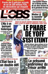 Découvrez les Unes des journaux sénégalais du jeudi 10 avril 2025