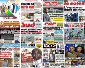 Découvrez les Unes des journaux sénégalais du lundi 07 avril 2025