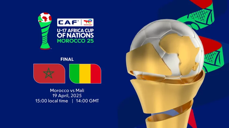 La finale de la CAN U17 2025 entre le Maroc et le Mali avancée à 15h00 ce samedi 19 avril