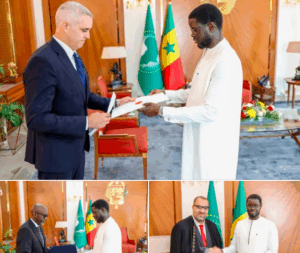 Palais : 3 nouveaux ambassadeurs présentent leurs lettres de créance au président Diomaye
