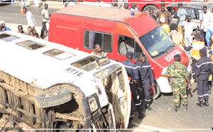 Touba-Dahra : un minicar se renverse, 2 morts et 11 blessés graves