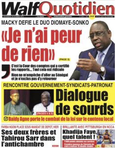 Découvrez les Unes des journaux sénégalais du vendredi 27 juin 2026