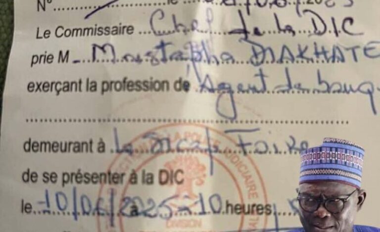 Dic : Moustapha Diakhaté convoqué pour ses "déclarations dans la presse"
