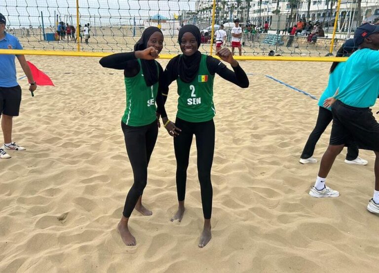 Beach-volley – Continental Cup U-21 (Filles) : Le Sénégal domine d’entrée le Maroc (2-1) !