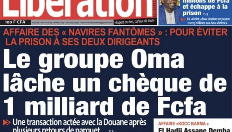 Découvrez les Unes des journaux sénégalais du mercredi 30 juillet 2025