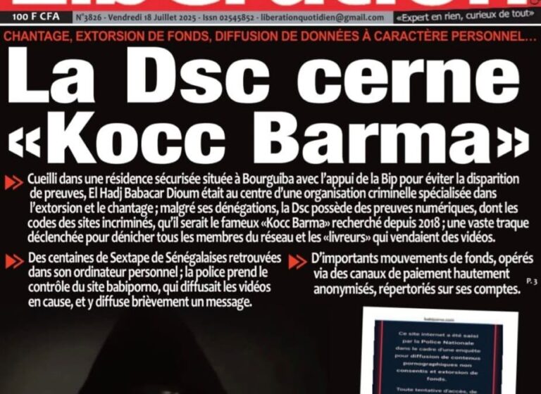 Découvrez les Unes des journaux sénégalais du vendredi 25 juillet 2025