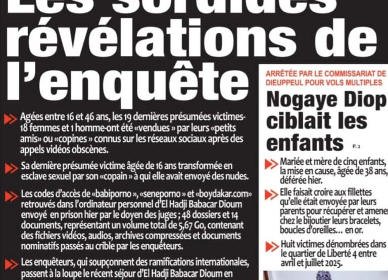 Découvrez les Unes des journaux sénégalais du mercredi 23 juillet 2025