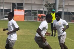 Séance d’entraînement après la qualification aux quarts du CHAN 2024 : 12 Lions au Amaan Stadium