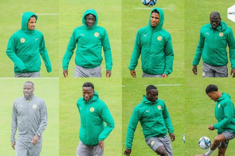 Équipe Nationale – 6 Lions pour la première séance d’entraînement sous la pluie à Diamniadio !