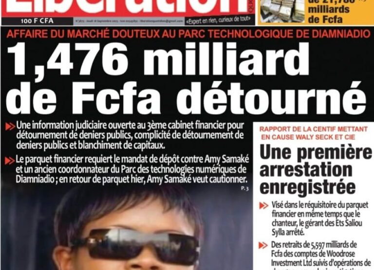 Découvrez les Unes des journaux sénégalais du jeudi 18 septembre 2025
