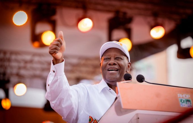Côte d’Ivoire : le président Alassane Ouattara réélu pour un 4e mandat avec 89,77% des voix