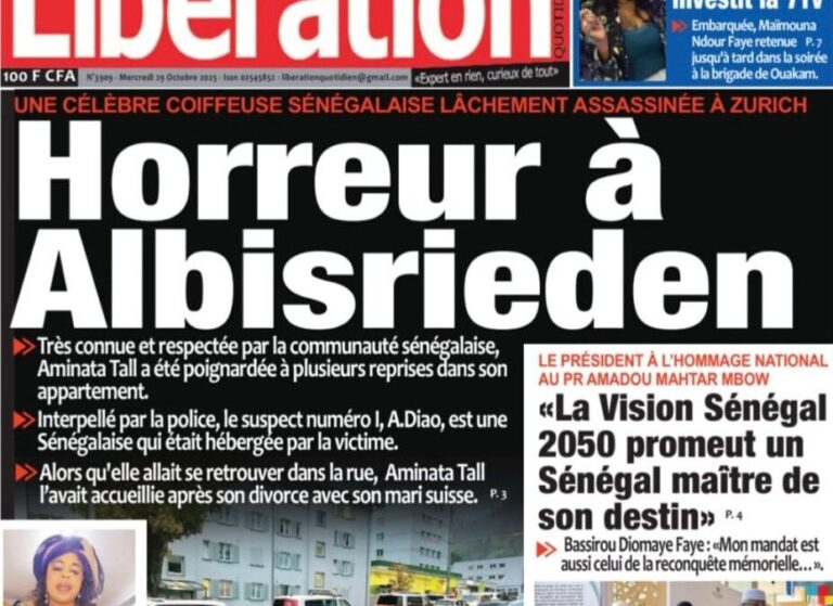 Découvrez les Unes des journaux sénégalais du mercredi 29 octobre 2025
