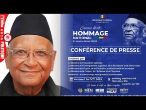 EN DIRECT du CICAD | Cérémonie d’hommage national au Professeur Amadou Mahtar Mbow.