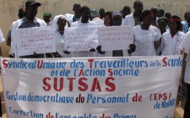 Santé : Le SUTSAS dépose un préavis de grève de six mois avec 17 revendications majeures