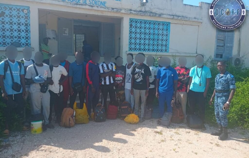 Sokone : la Gendarmerie intercepte un véhicule transportant 15 migrants en route vers la Gambie
