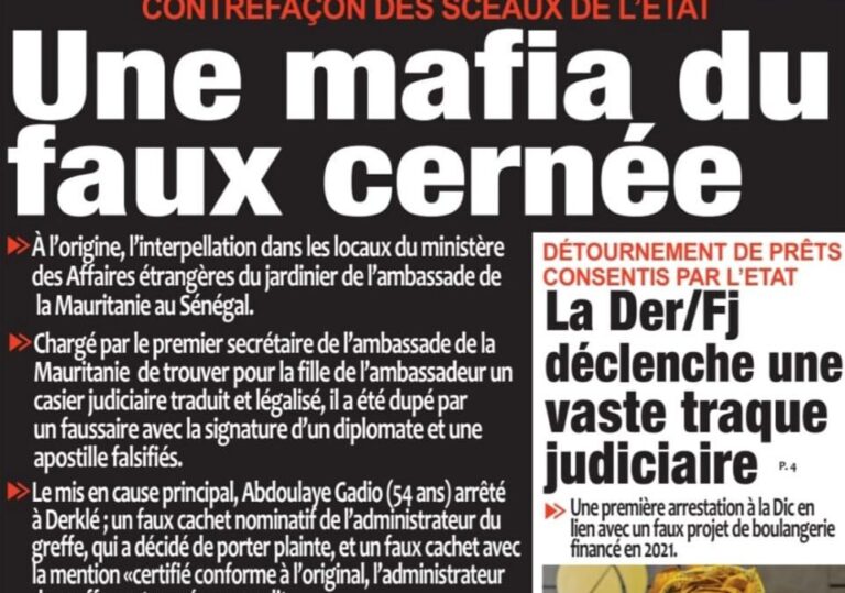 Découvrez les Unes des journaux sénégalais du mardi 18 novembre 2025