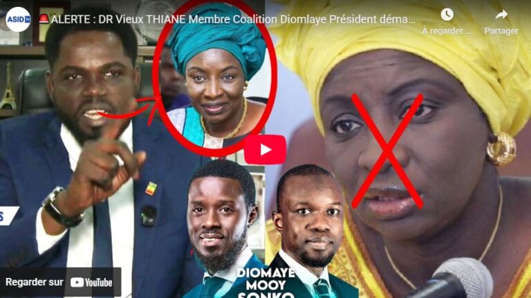 🚨ALERTE : DR Vieux THIANE Membre Coalition Diomaye Président démasque les complots de MIMI TOURE