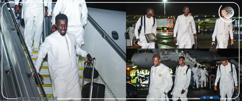 CAN 2025: arrivée des Lions à Tanger, le 12e Gaïndé assure le spectacle par un accueil chaleureux