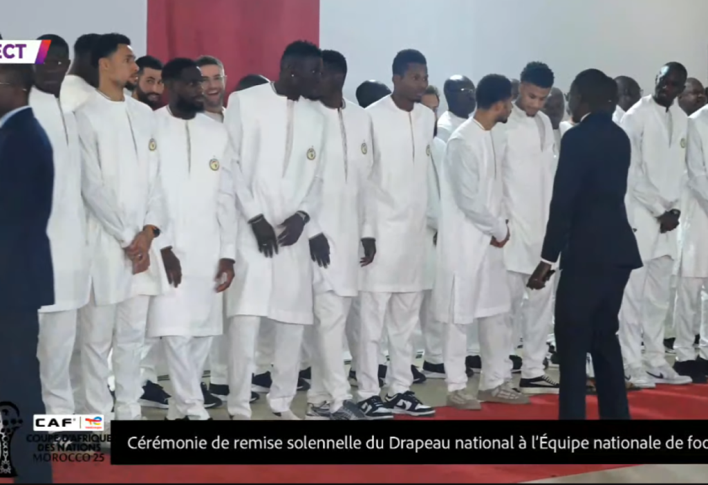 Can 2025 : Cérémonie de remise solennelle du Drapeau national à l’Équipe nationale de football
