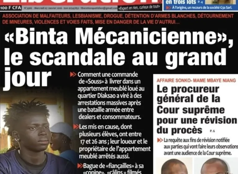 Découvrez les Unes des journaux sénégalais du mercredi 7 janvier 2026