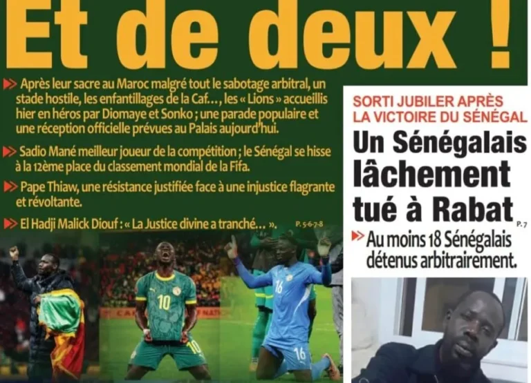 Découvrez les Unes des journaux sénégalais du mardi 20 janvier 2026