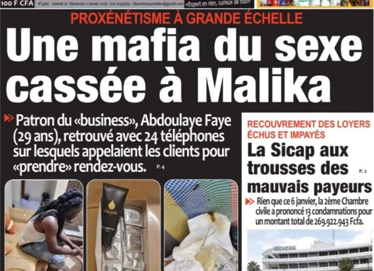 Découvrez les Unes des journaux sénégalais du samedi 10 janvier 2026