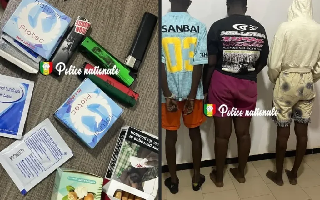 Sicap Mbao : La police démantèle un réseau de prostitution clandestine, des préservatifs et lubrifiants saisis Sicap Mbao : La police démantèle un réseau de prostitution clandestine, des préservatifs et lubrifiants saisis