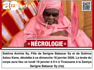 Tivaouane : Rappel à Dieu de Sokhna Aminata Sy, dernière fille vivante de Serigne Babacar Sy