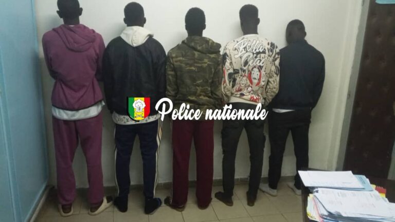 « Simol » à Guédiawaye : 05 individus impliqués dans une agression, au niveau de l’arrêt Dial Mbaye », arrêtés