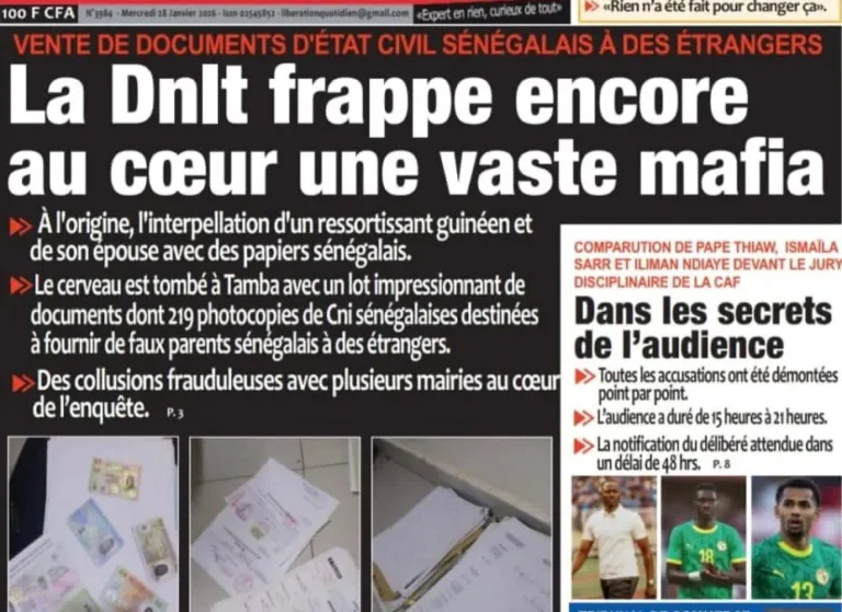 Découvrez les Unes des journaux sénégalais du mercredi 28 janvier 2026