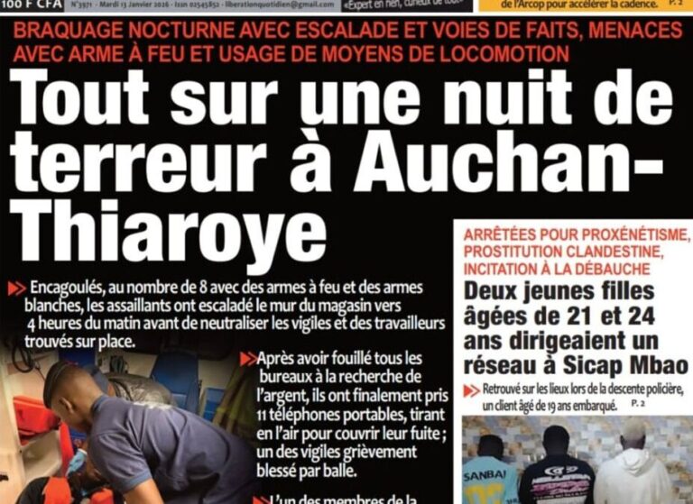 Découvrez les Unes des journaux sénégalais du mardi 13 janvier 2026