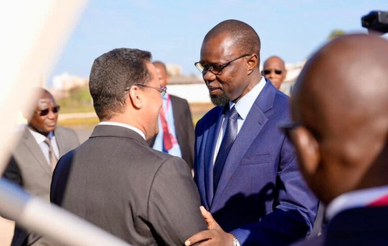 Pout (Thiès) : Ousmane Sonko et son homologue mauritanien s'imprégnent des capacités de production et des activités de l'usine Carrefour Médical Industries