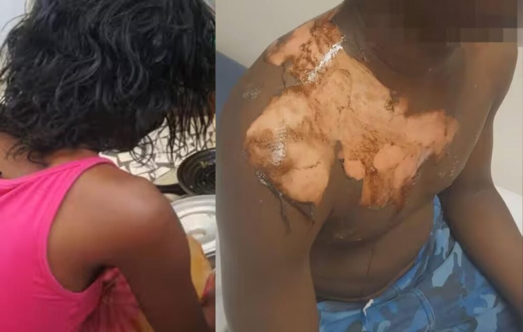 une femme ébouillante son époux