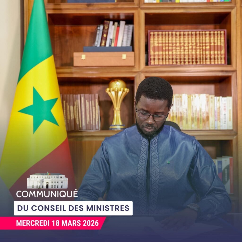 communiqué du Conseil des ministres