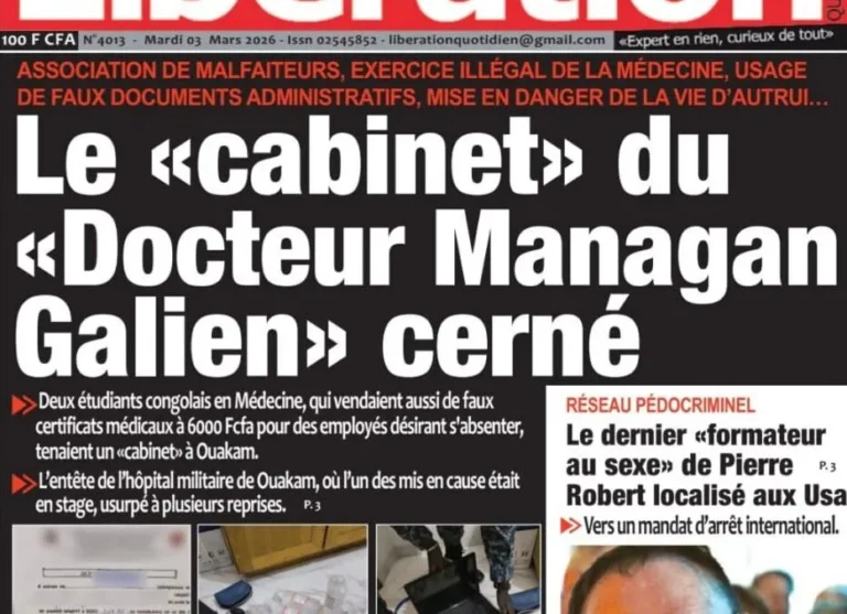Découvrez les Unes des journaux sénégalais du mardi 03 mars 2026