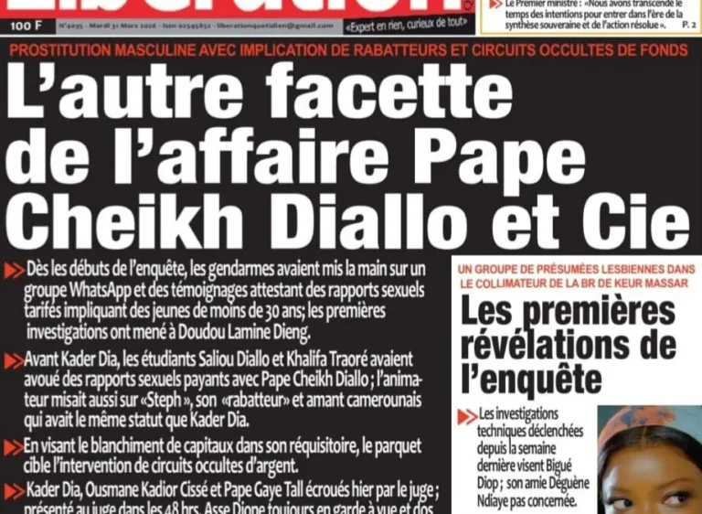 Découvrez les Unes des journaux sénégalais du mardi 31 mars 2026